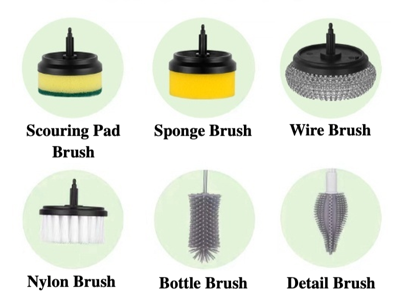 Electric Spin Cleaning Brush – Multi-Surface Scrubber