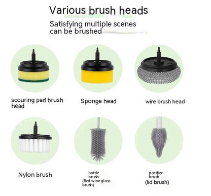 Electric Spin Cleaning Brush – Multi-Surface Scrubber
